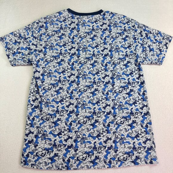 Pin & Fit Shirt Mens XL Cartoon Short Sleeve All Over Print Streetwear - Picture 4 of 6